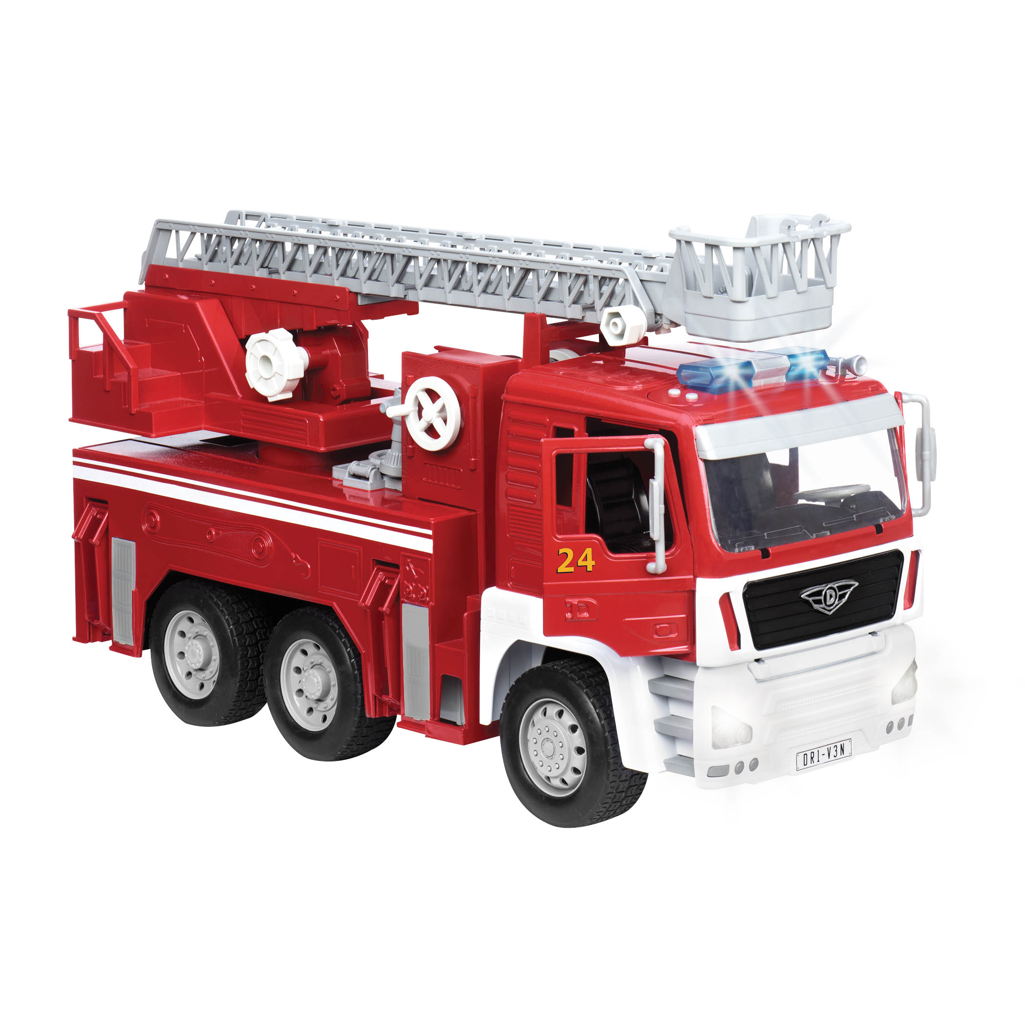 Rrroll Model Fire Flyer Electronic Toy Fire Truck Battat B 
