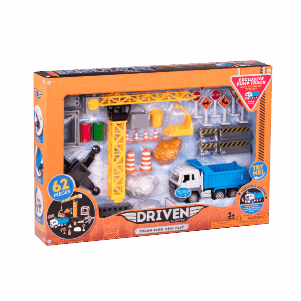 Construction Crane Play Set (62pc) - Image 1