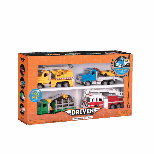 Pack of Four Trucks, 7 inches - Image 2