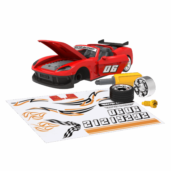 Take-Apart Sports Car (34pc) - Image 1