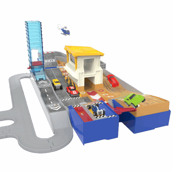 Pocket 2 in 1 Race Track (84pc) - Image 2