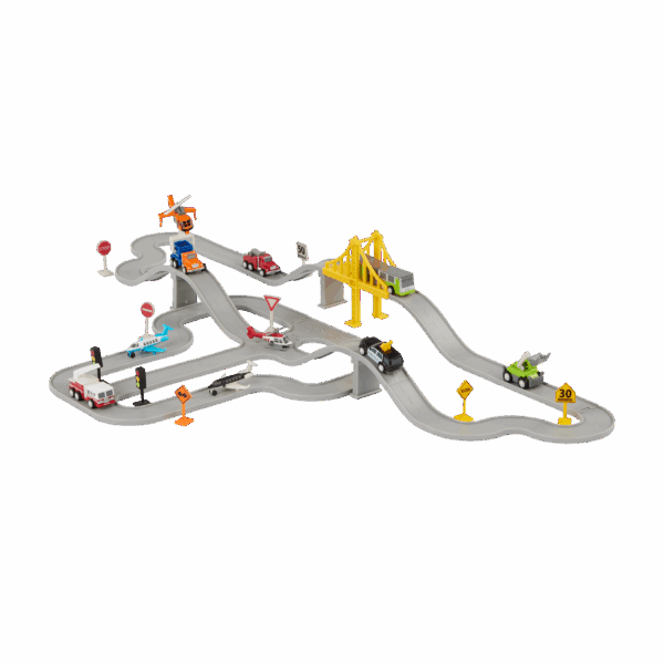 Pocket Airport Runway Playset (78pc) - Image 1