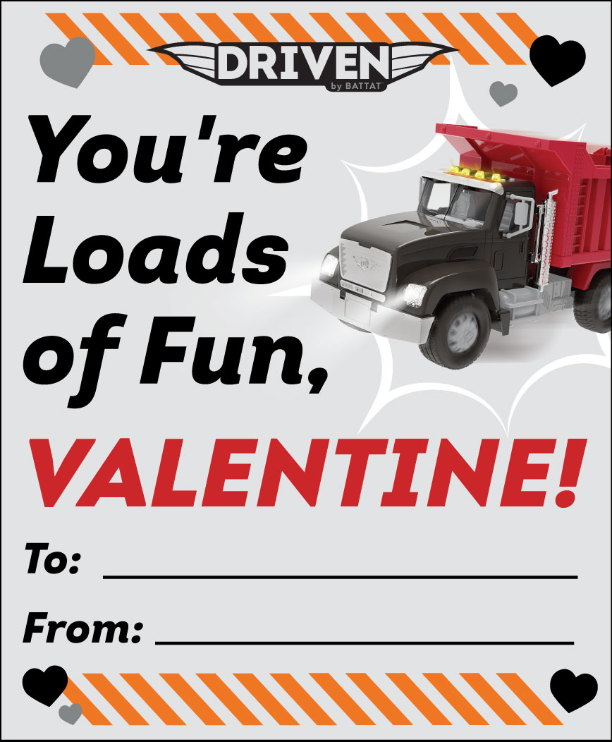 Car & Truck Themed Valentine's Cards by DRIVEN