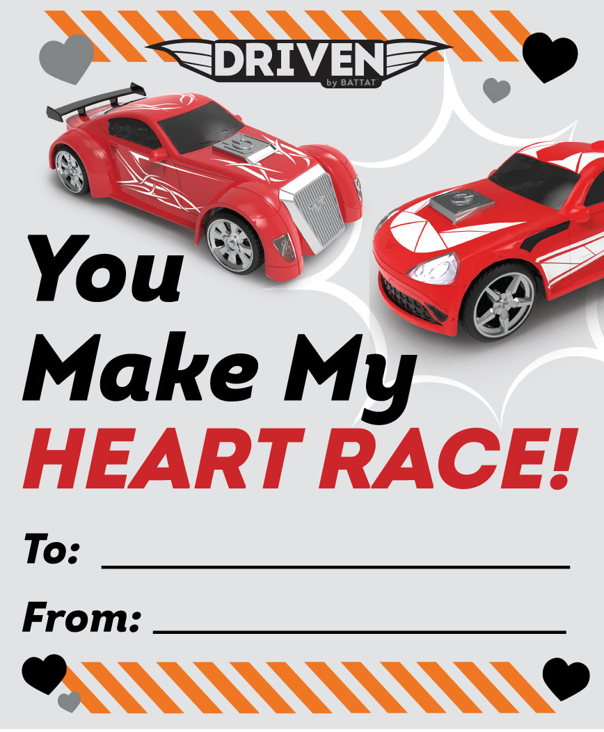 Car & Truck Themed Valentine's Cards by DRIVEN