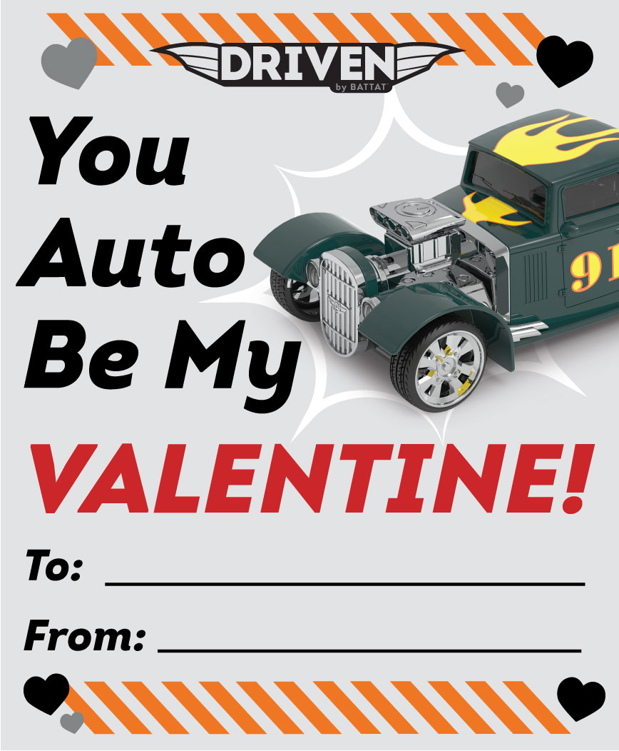 Car & Truck Themed Valentine's Cards by DRIVEN