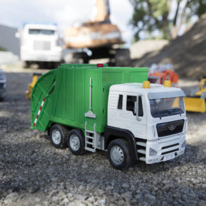 target driven garbage truck
