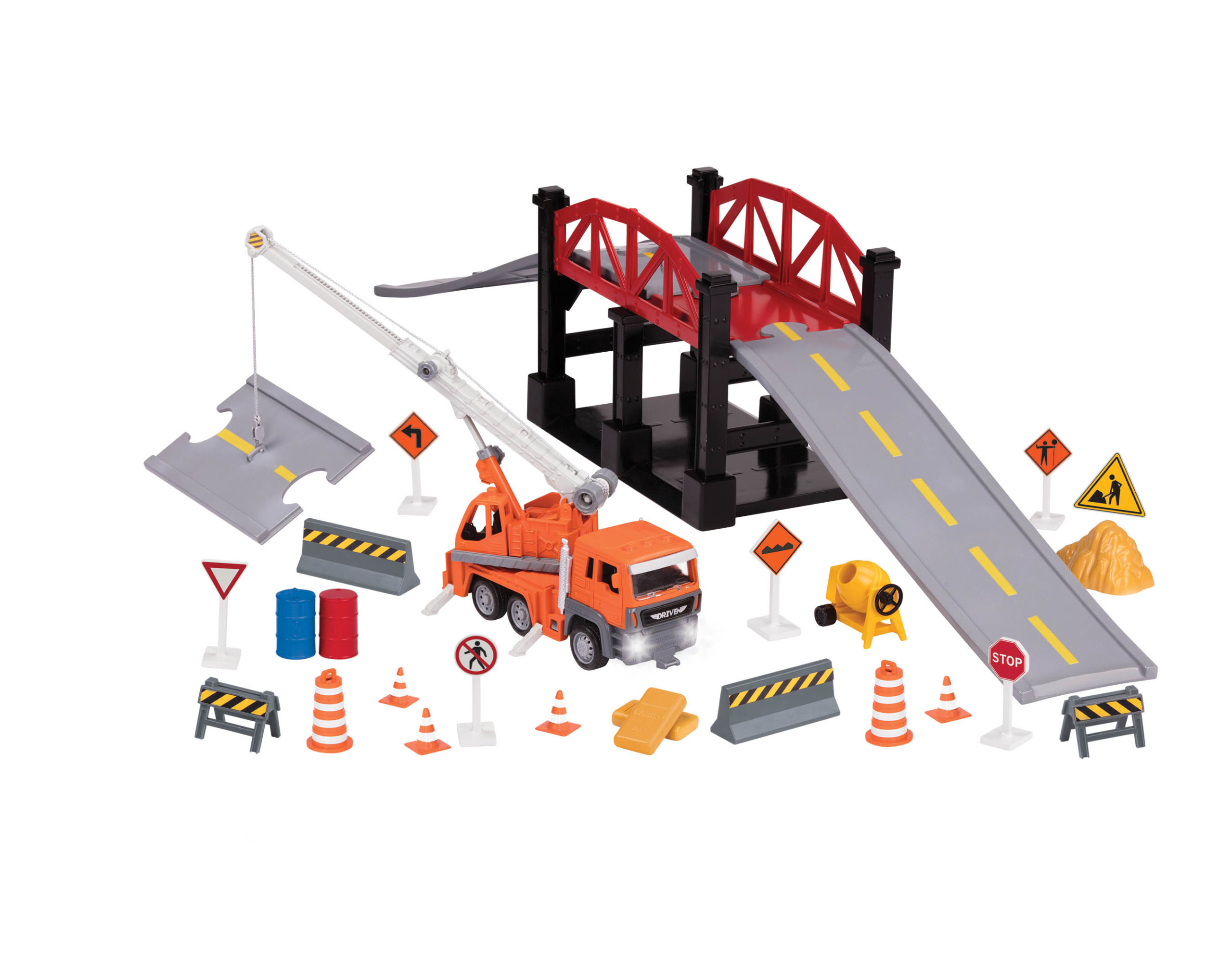 Construction site shop playset