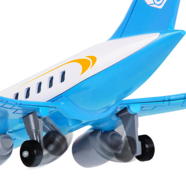 Retractable Track Plane Model Toy Set Diy Scenes Assembly Toys For Children