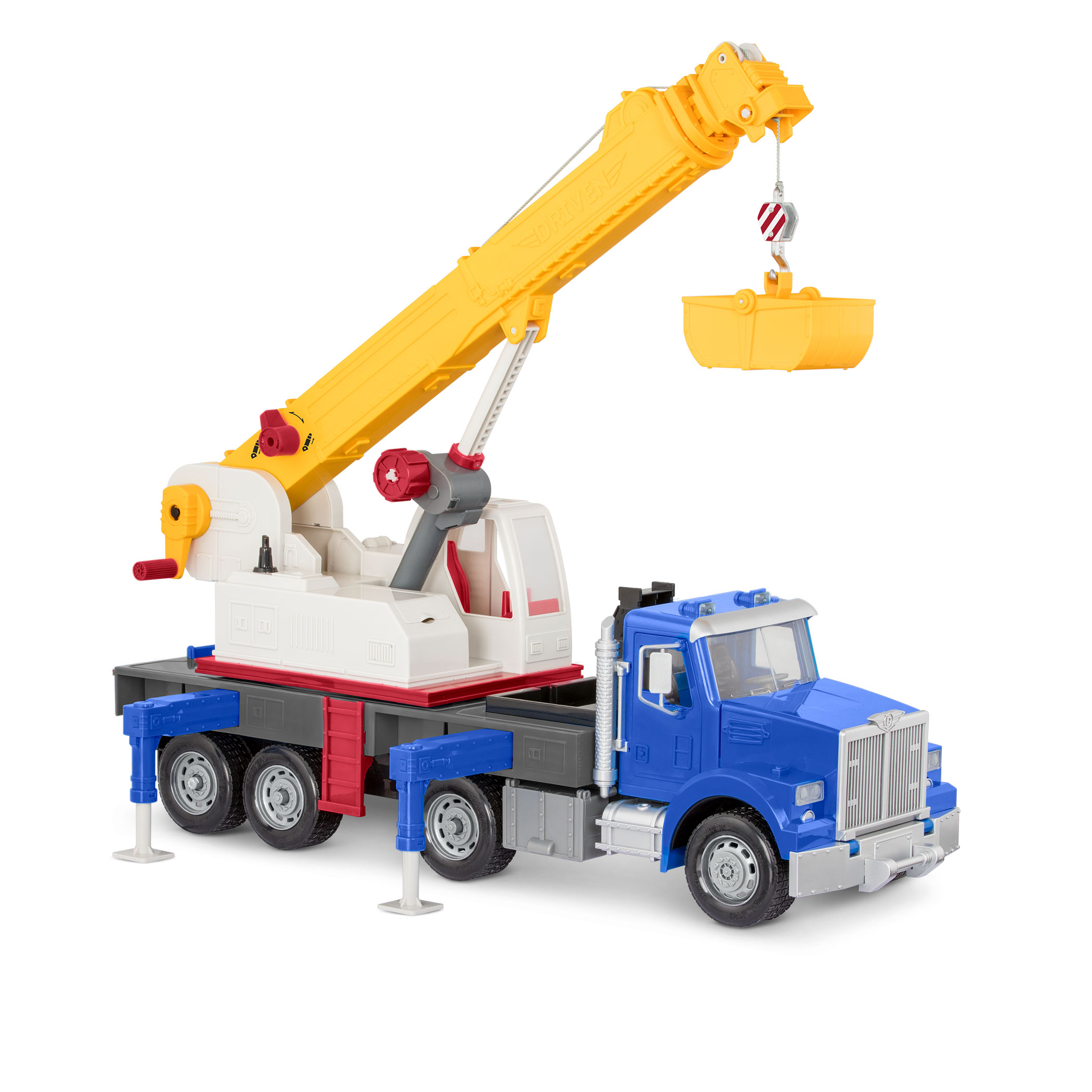 driven construction site crane playset