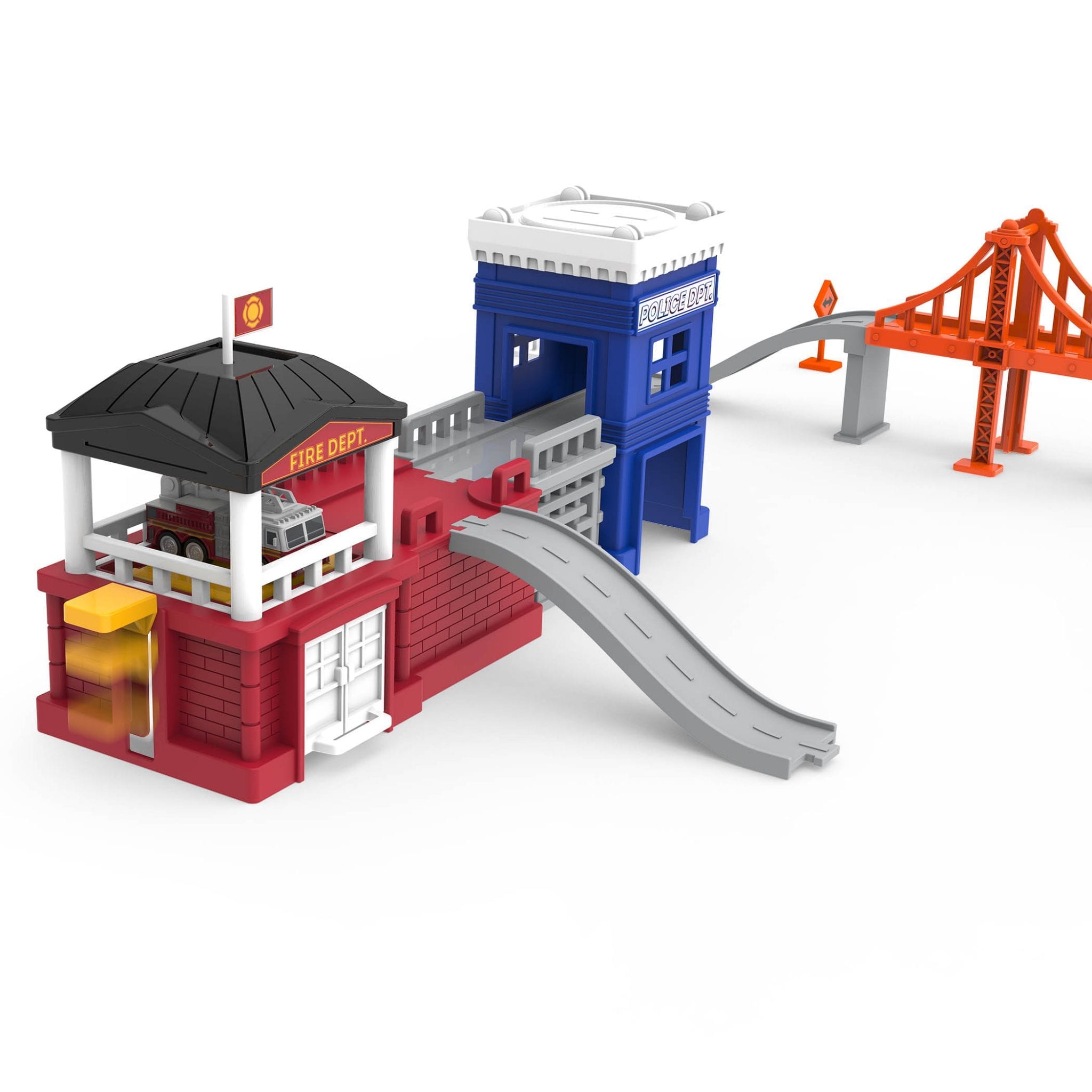 Pocket Build-A-City | Playset with Toy Vehicles | DRIVEN