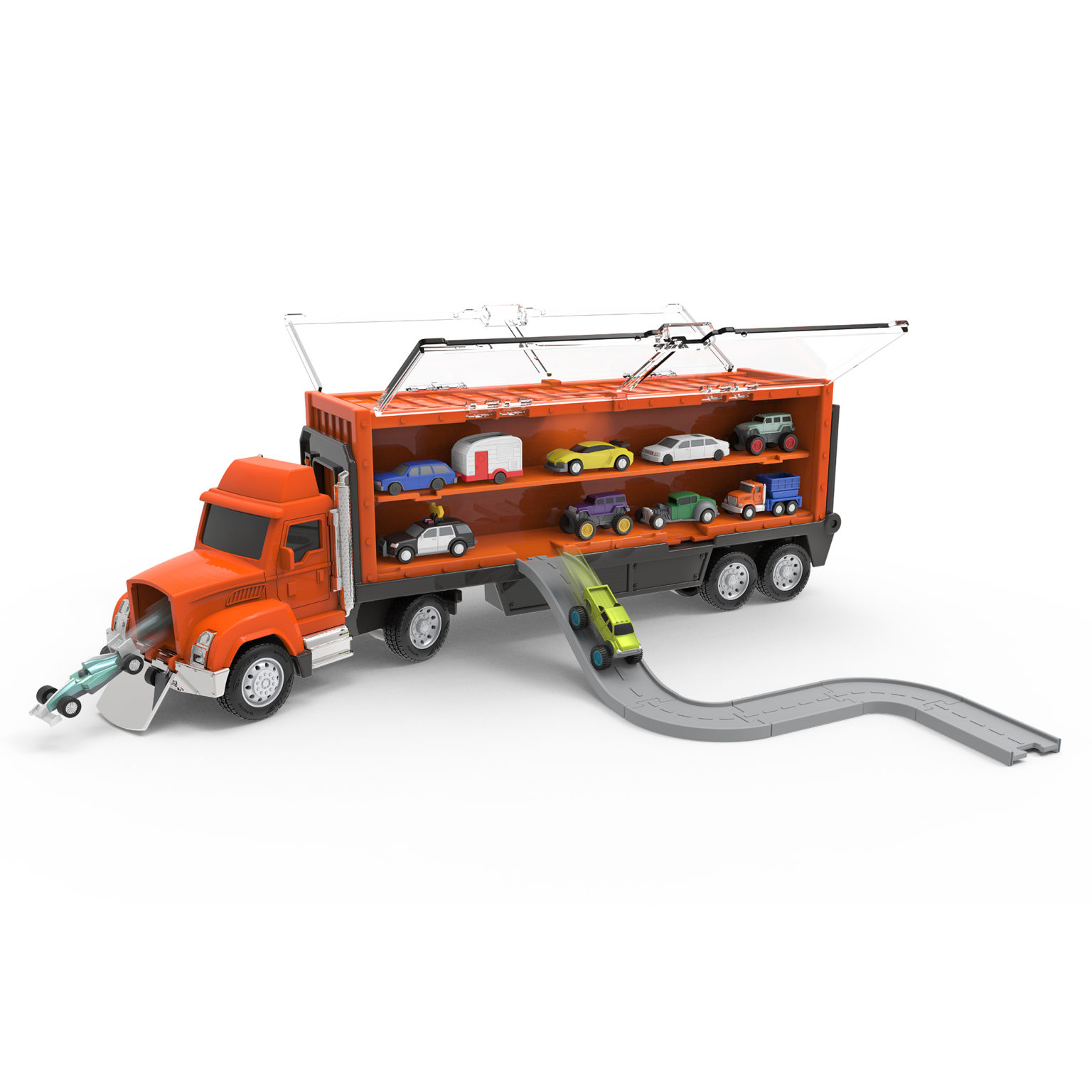 metal car carrier toy truck