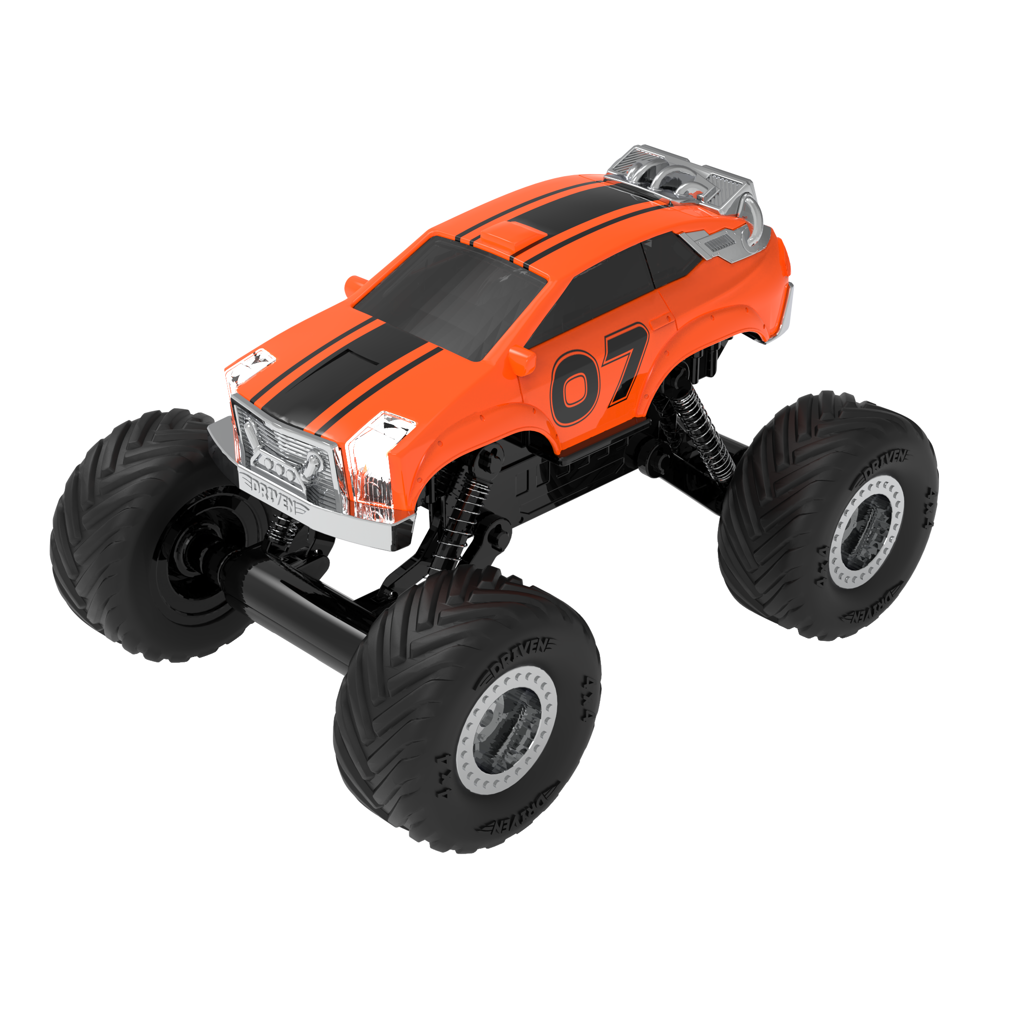 Cyborg Toy Monster Truck DRIVEN by Battat