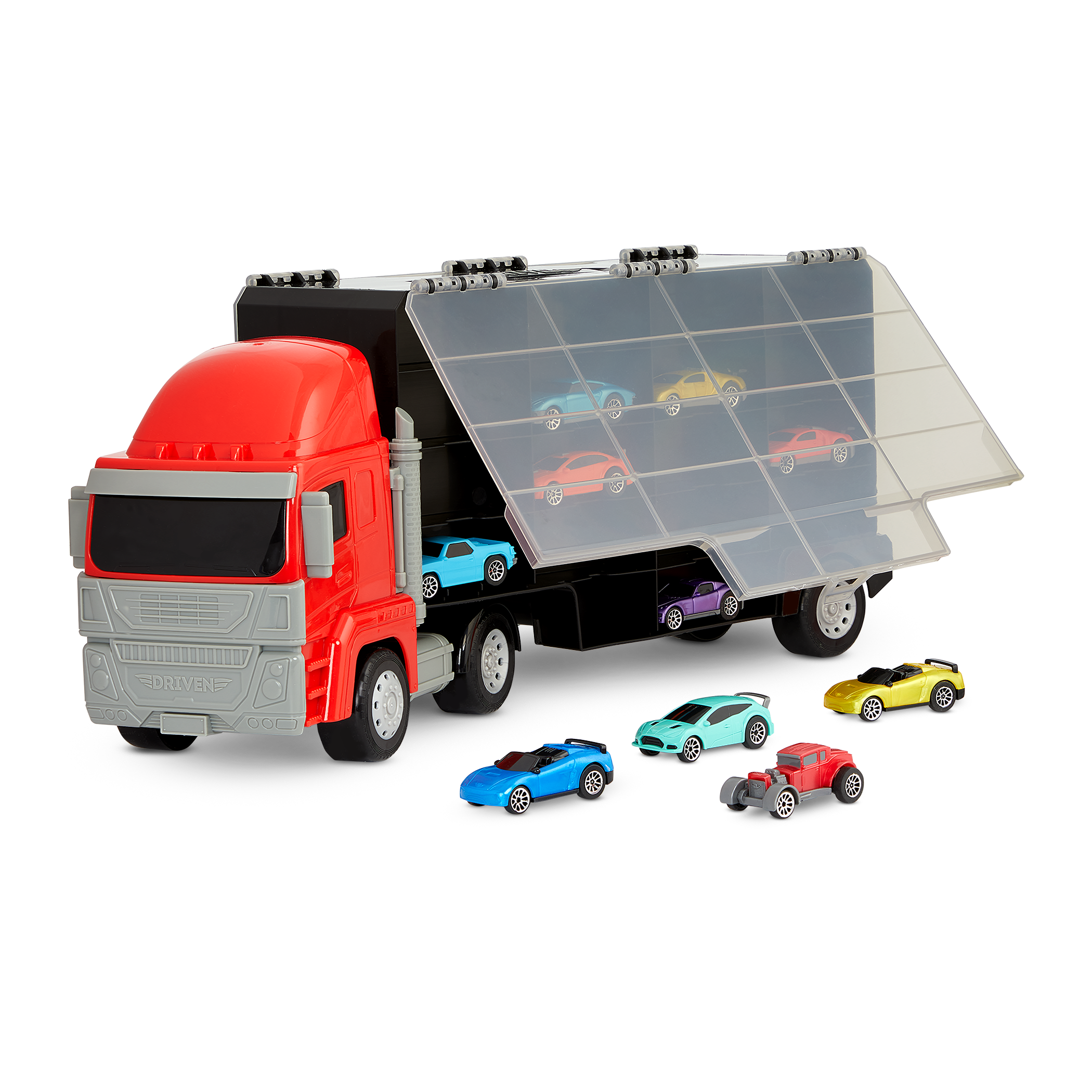 Turbo Transport Fleet | Carrier Truck with Car Toys | Toy Trucks & Cars for  Kids