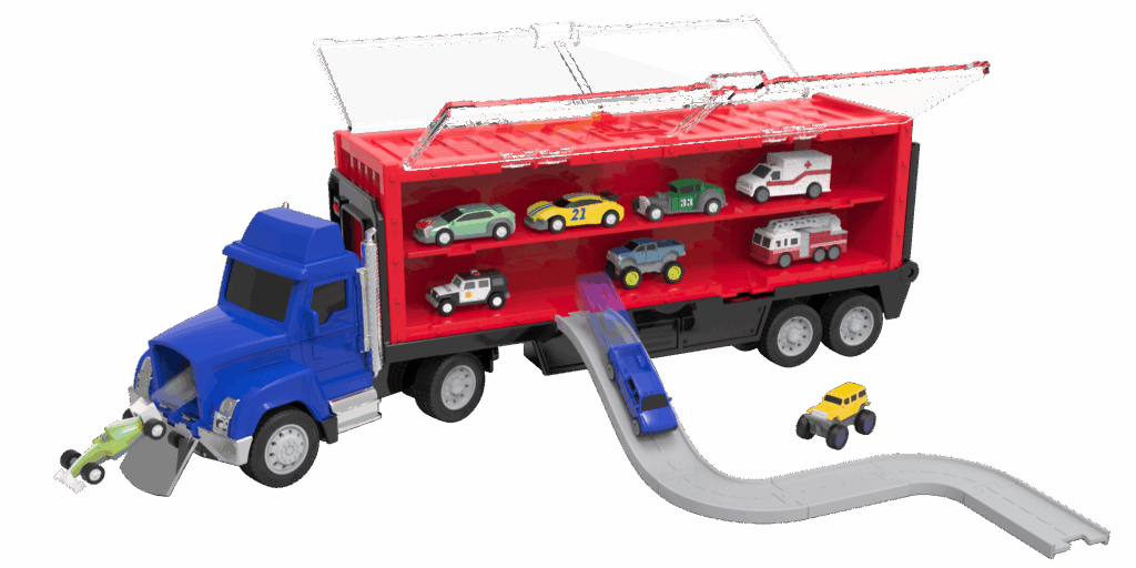 gifts for 4 year old boys pocket transport trucks